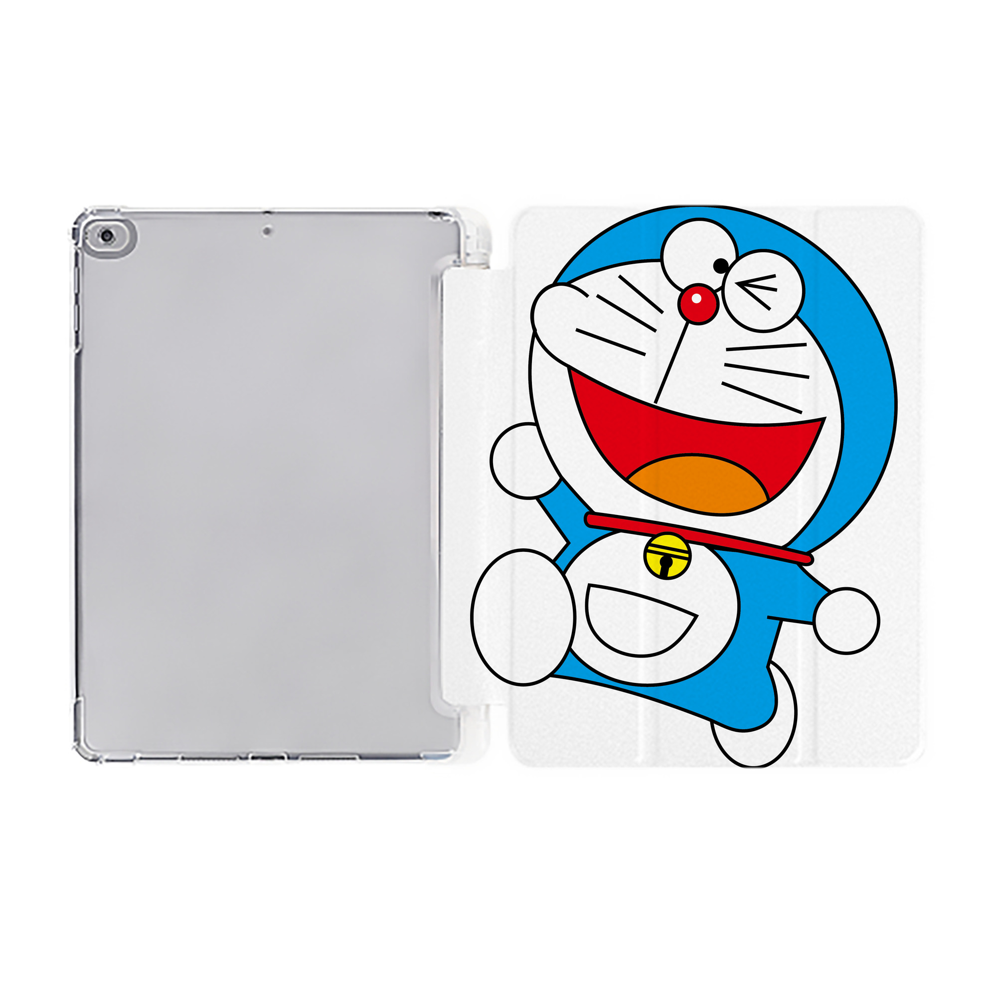 （画像用） ドラえもん Doraemon IPad ケース ペン収納付き 三つ折りスタンド PUレザー×シリコン 対応機種9.5/10.5/10.9インチ